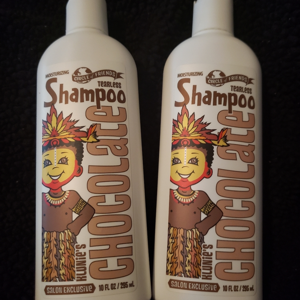 Two New Kids shampoo bottles salon